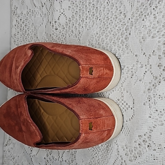 Birdies Swift leather burnt orange slip on loafer flats shoes sz 8 - Picture 6 of 11